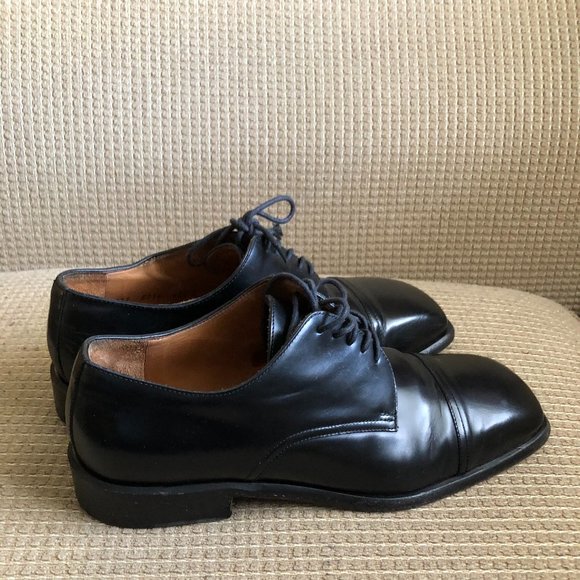 Gucci Men's Black Leather Oxford Shoes . - Picture 3 of 15